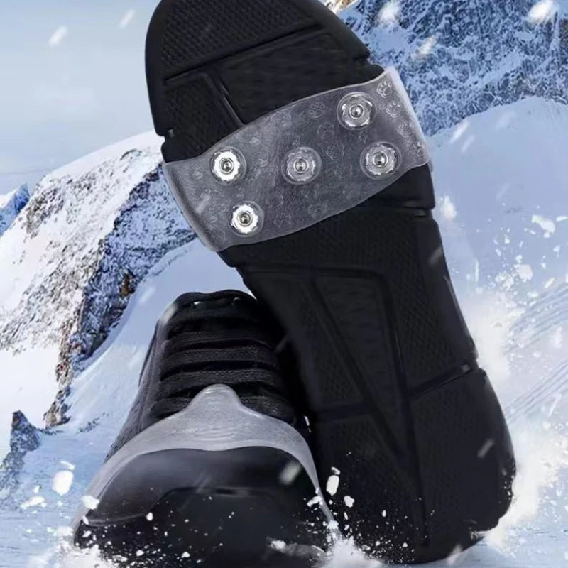 ❄️ Winter Sale:50% OFF!!🔥Universal 5-Tooth Ice Cleats for Shoes & Boots