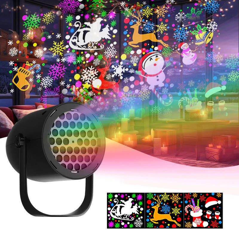 🎁NESLEMY Christmas Projection Lamp 5V/1A with 16 Patterns USB Powered for Home🎅