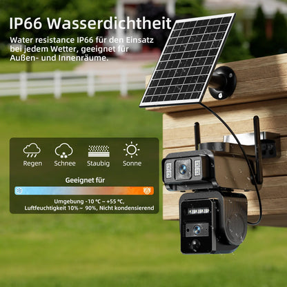⏰Up to 60% OFF, last six hours! - New solar-powered portable WiFi smart 1080p surveillance camera with two-way audio
