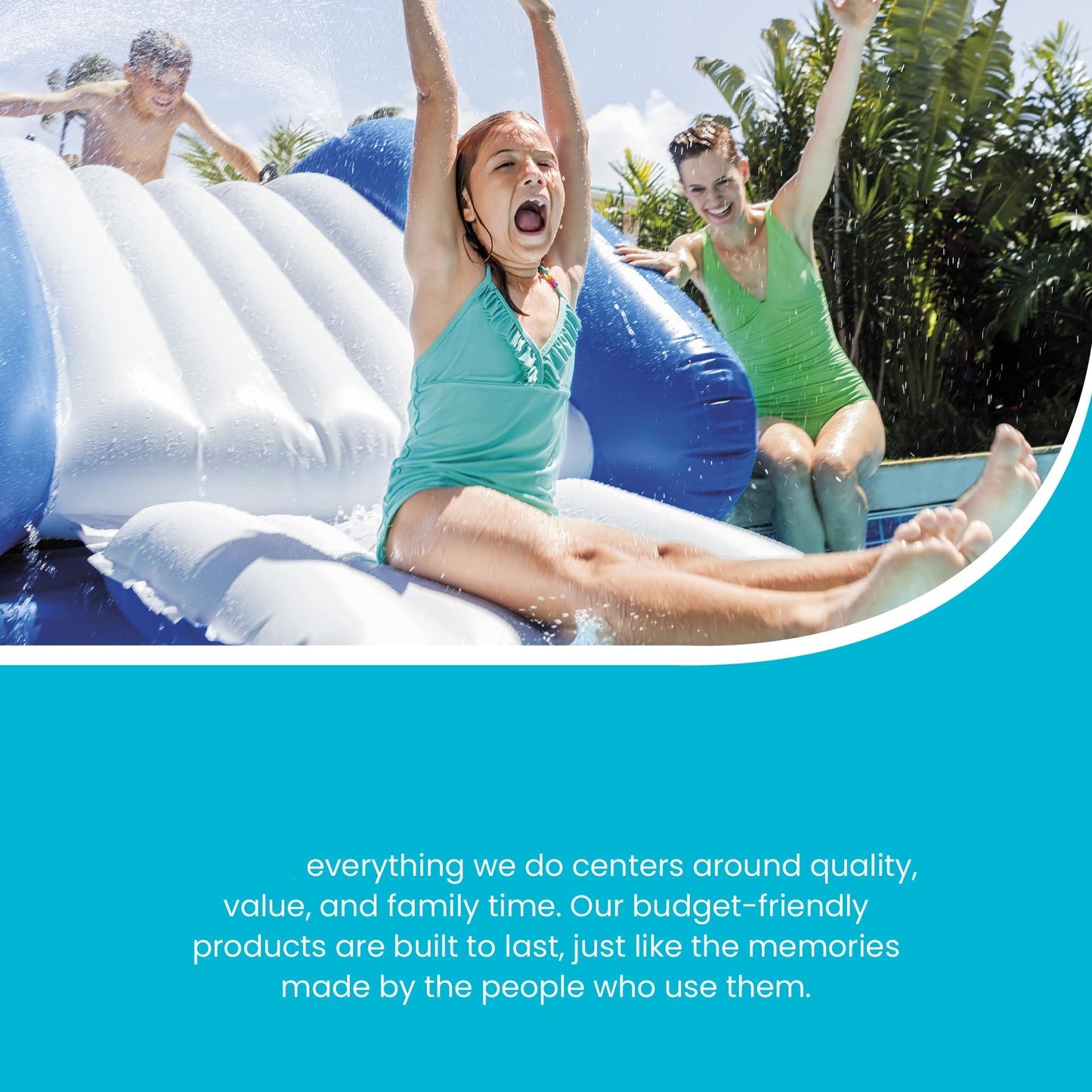 🌊Summer Sale – 50% Off⏰️ - Inflatable Play Center Swimming Pool Water Slide,(Blue | Red Available in a variety of colors)