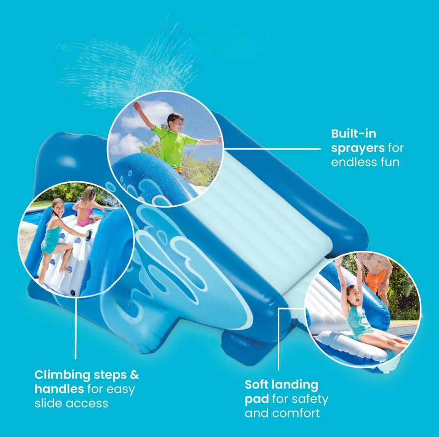 🌊Summer Sale – 50% Off⏰️ - Inflatable Play Center Swimming Pool Water Slide,(Blue | Red Available in a variety of colors)