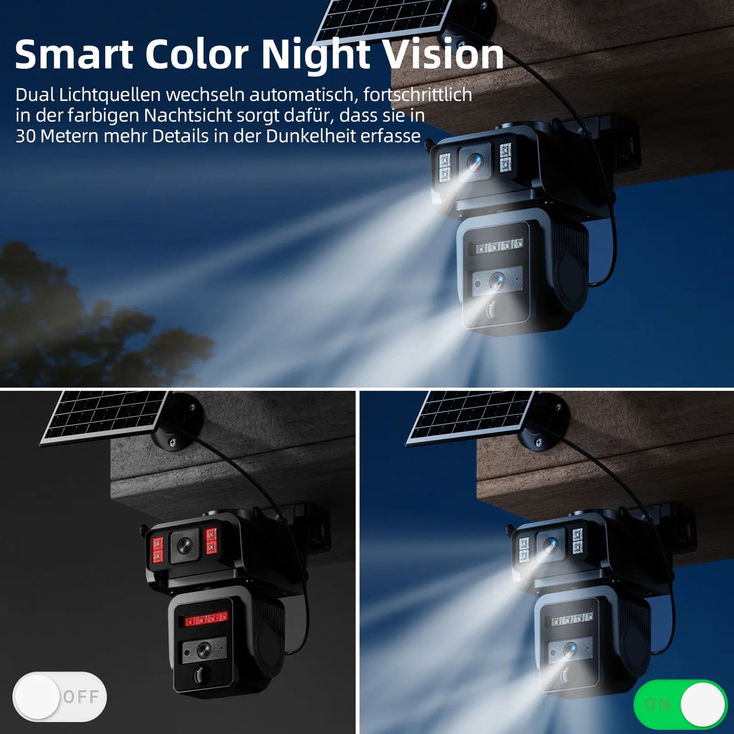 ⏰Up to 60% OFF, last six hours! - New solar-powered portable WiFi smart 1080p surveillance camera with two-way audio