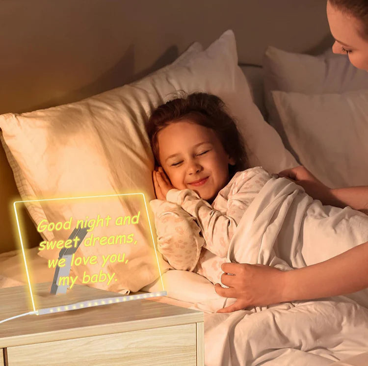 🔥50% OFF Black Friday |Led Drawing Board For Kids-Acrylic Dry Erase Light-Up Board with Stand Markers Wipes Spray Bottle