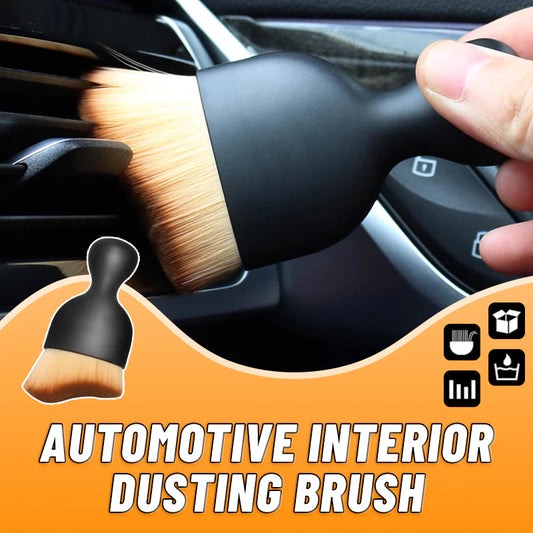 ⏰Soft Bristles Interior Duster – Dual Use for Wet & Dry Cleaning
