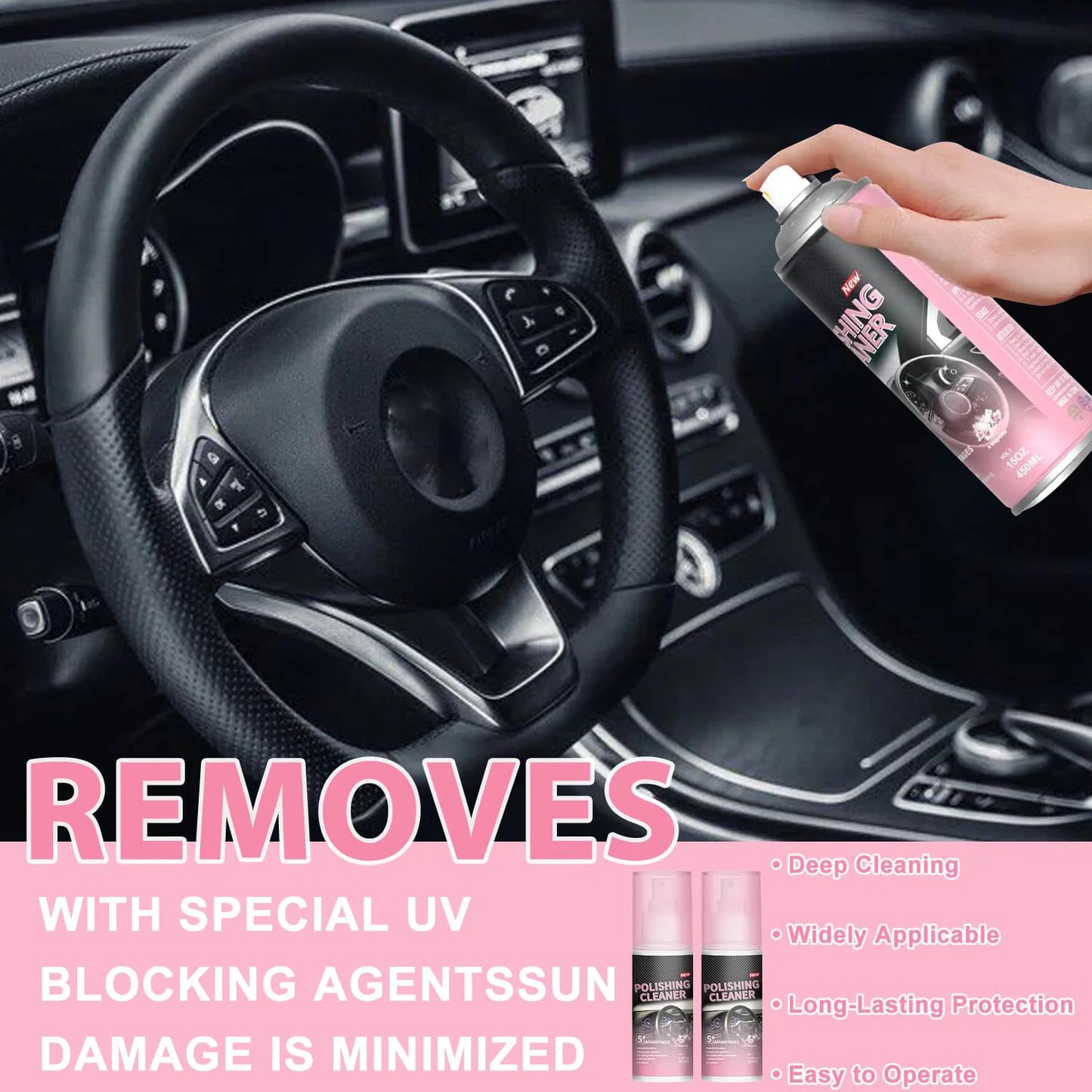 🔥Hot Sale 50% OFF🔥Car Interior Polishing Cleaner