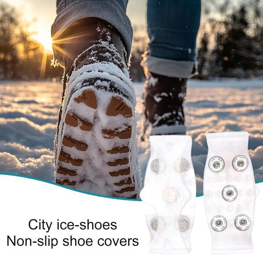 ❄️ Winter Sale:50% OFF!!🔥Universal 5-Tooth Ice Cleats for Shoes & Boots