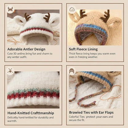 ⏰Black Friday-49%OFF:🔥Christmas Antler Hat (It can be used as a handbag），Unlimited head size