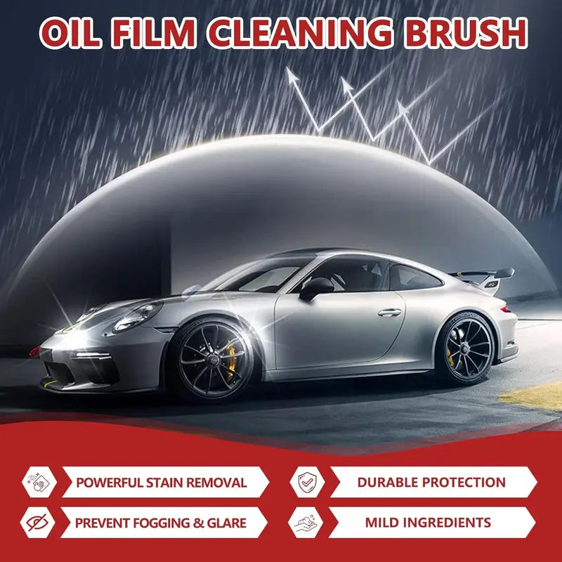 🎅Automotive Handheld Oil Flmr Cream,Glass Decontamination Without Traces,Window Oil Film Cleaning,FastCleaning