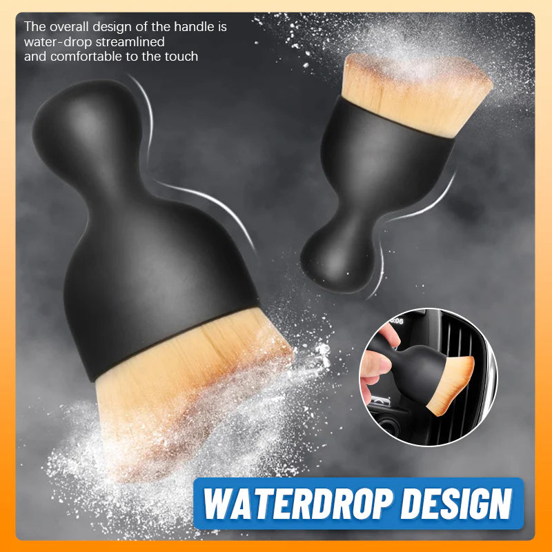 ⏰Soft Bristles Interior Duster – Dual Use for Wet & Dry Cleaning