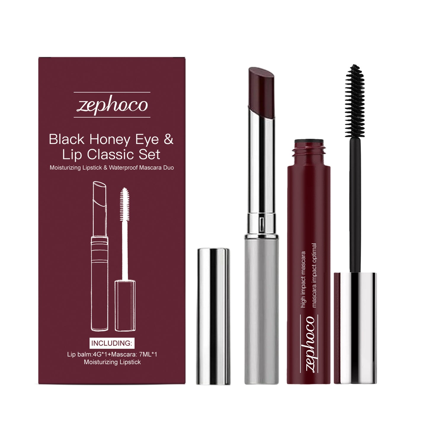 🎄LAST DAY SALE 50% OFF-🏆:Honey Lip & Eye Bundle - Almost Lipstick Honey + High Impact Mascara Honey🎁🎁