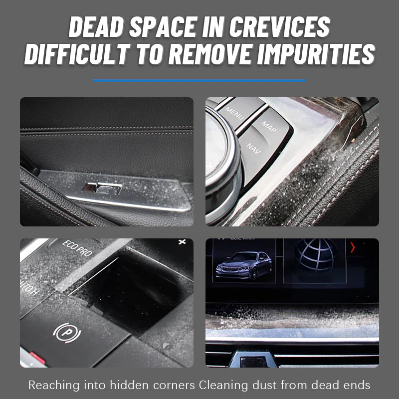 ⏰Soft Bristles Interior Duster – Dual Use for Wet & Dry Cleaning