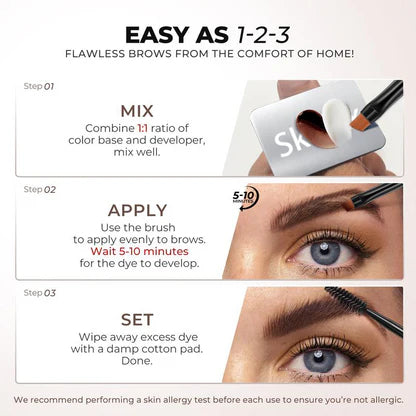 💎Eyebrow Tint Kit,Long-lasting Waterproof Sweat-proof👑