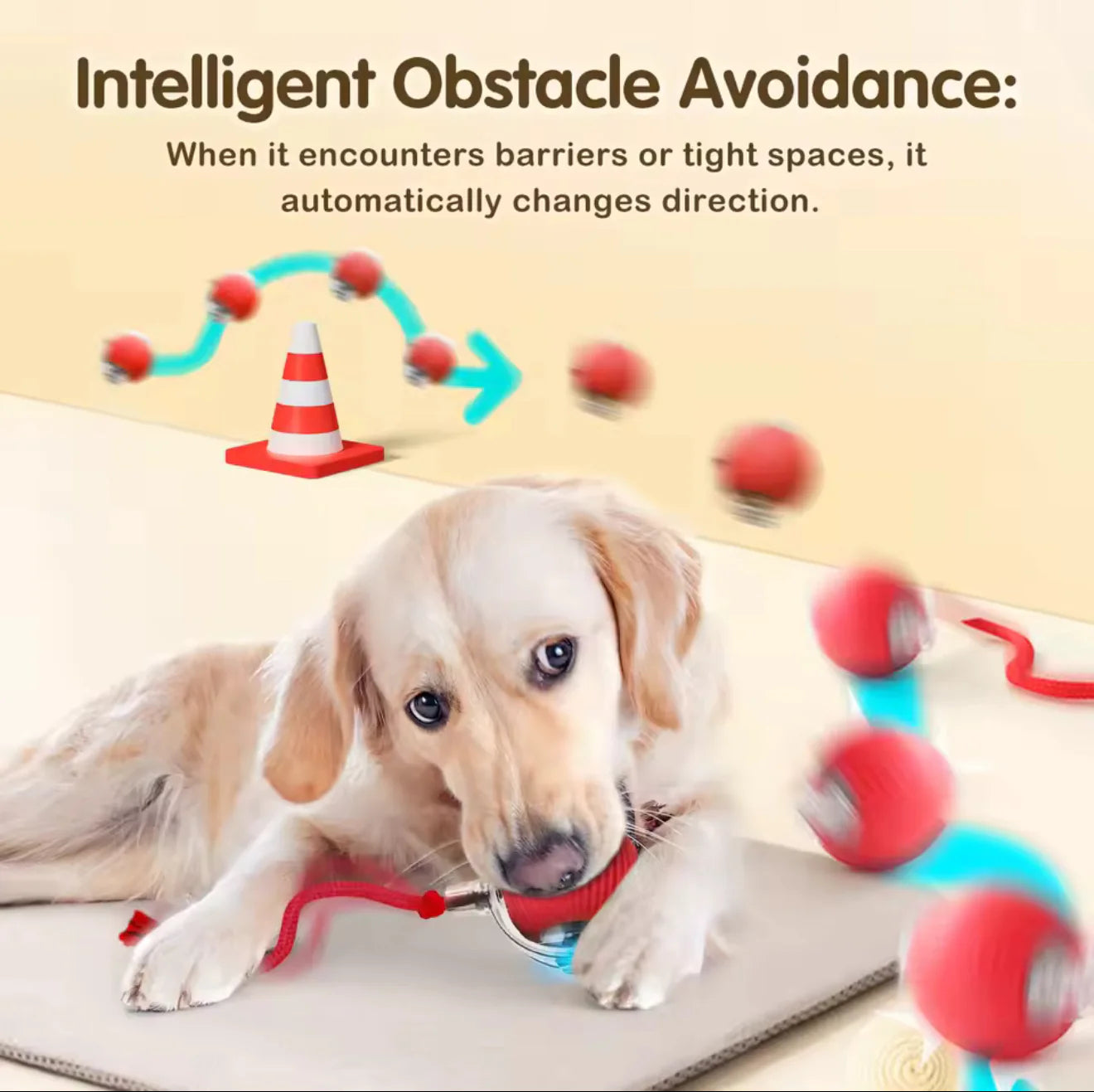 🎅Christmas Sale 50% OFF 🎄50K+；Cat&Dog toy ball cat&dog toy electric moving ball toy