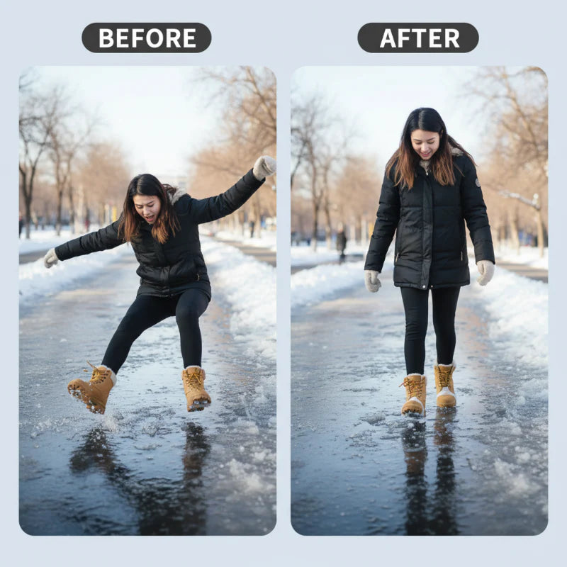 ❄️ Winter Sale:50% OFF!!🔥Universal 5-Tooth Ice Cleats for Shoes & Boots